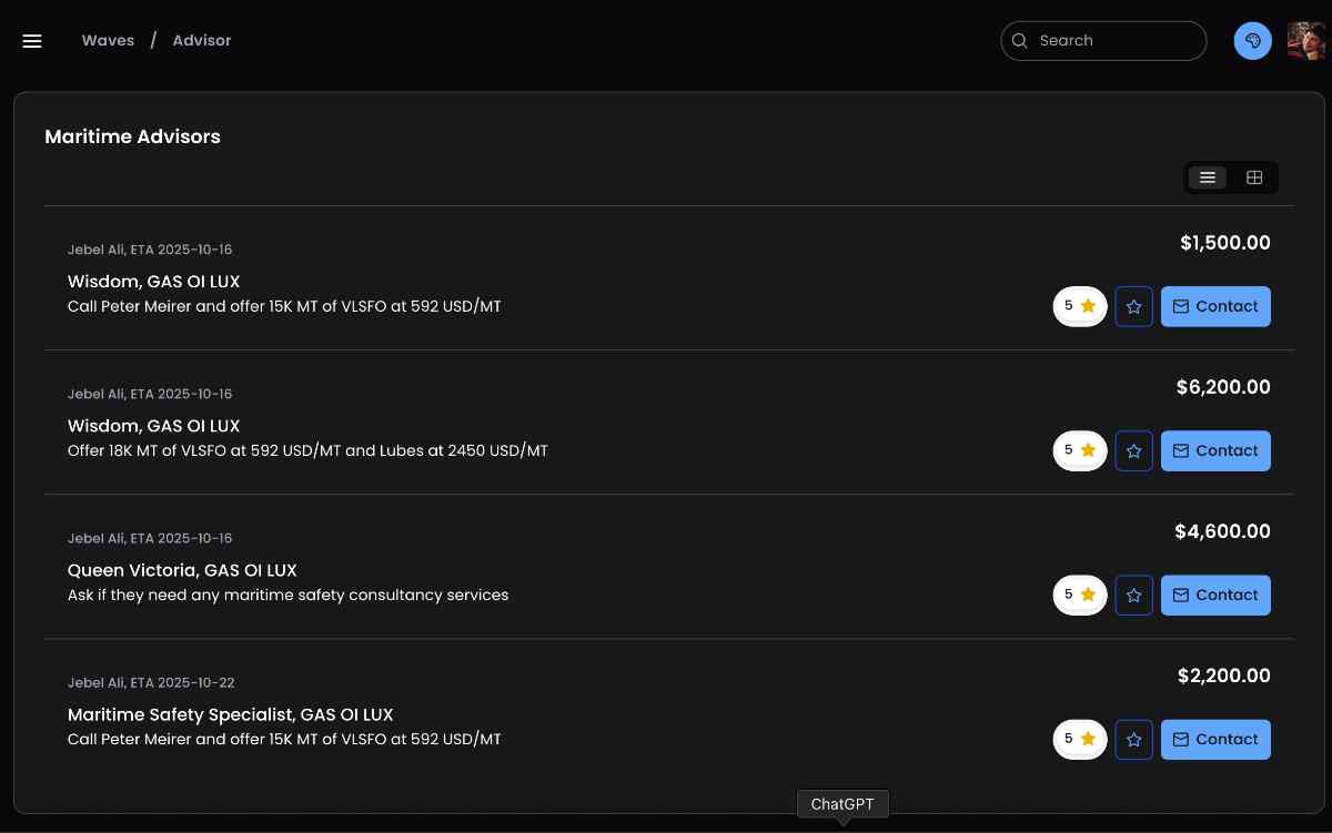 AI-powered bunker fuel optimization